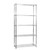 Klassiek Narrow Chrome Wire Shelving Unit - 5 Shelves for the Living Room