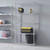 Klassiek Narrow Chrome Wire Shelving Unit - 4 Shelves for the Bedroom