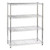 Klassiek Chrome Wire Shelving Unit - 4 Shelves for the Utility Room