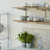 Chrome & Oak Adjustable Shelving - 2 Wooden Shelves for the Utility Room