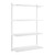 White Adjustable Steel Shelving - 4 Steel Shelves for the Bedroom