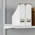 White Adjustable Steel Shelving - 4 Steel Shelves for the Bedroom