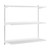 White Adjustable Steel Shelving - 3 x Steel Shelves for the Bedroom