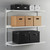 White Adjustable Steel Shelving - 3 x Steel Shelves for the Bedroom