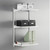 White Adjustable Steel Shelving Kit - 3 Steel Shelves for the Bedroom