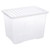 Clear Storage Box with Lid - 80 L for the Garage