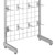 6 ft Freestanding Grid Mesh with Hooks for the Kitchen