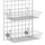 6 ft Wall-Mounted Grid Mesh with Baskets and Hooks for the Utility Room
