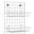 5 ft Wall-Mounted Grid Mesh with Baskets for the Garage