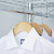 Wooden Shirt Hanger with Shoulder Notches for the Bedroom