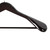 Dark Wood Finish Hanger with Trouser Bar and Shoulder Notches for the Bedroom