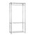 Koolstof Chrome Wire Clothes Rack - 3 Shelves & 1 Rail for the Bedroom