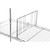Chrome Wire Shelf Divider for Chrome Wire Shelving for the Kitchen