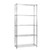 Klassiek Chrome Wire Shelving Unit - 5 Shelves for the Bathroom
