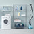 Klassiek Chrome Wire Shelving Unit with Heavy-Duty Wheels - 6 Shelves for the Utility Room