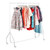 White Heavy-Duty Junior/Kids Clothes Rail for the Utility Room