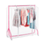 Pink Heavy-Duty Junior/Kids Clothes Rail with Cover for the Bedroom