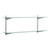 Chrome & Glass Adjustable Shelving - 2 Glass Shelves, 4 U-Brackets for the Bedroom