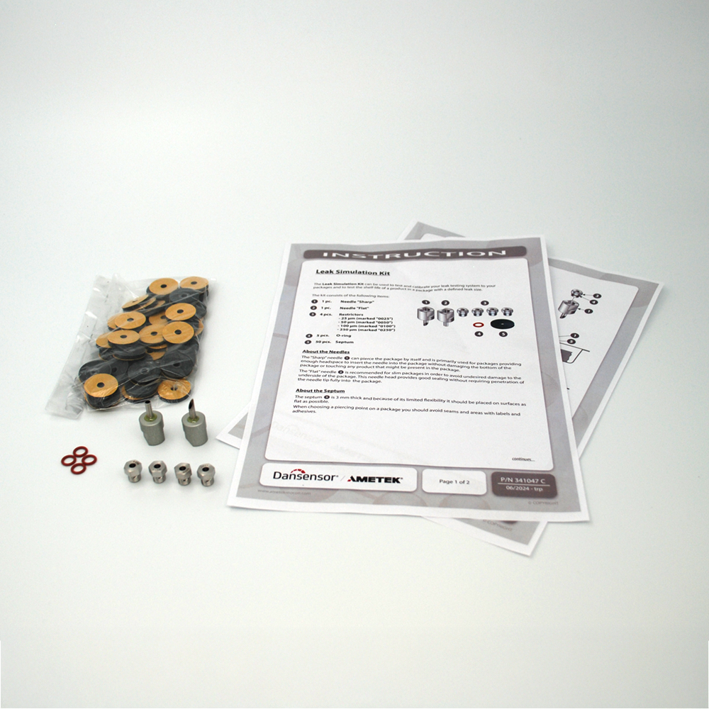 Leak Simulation Kit for Dansensor Package Testing Instruments