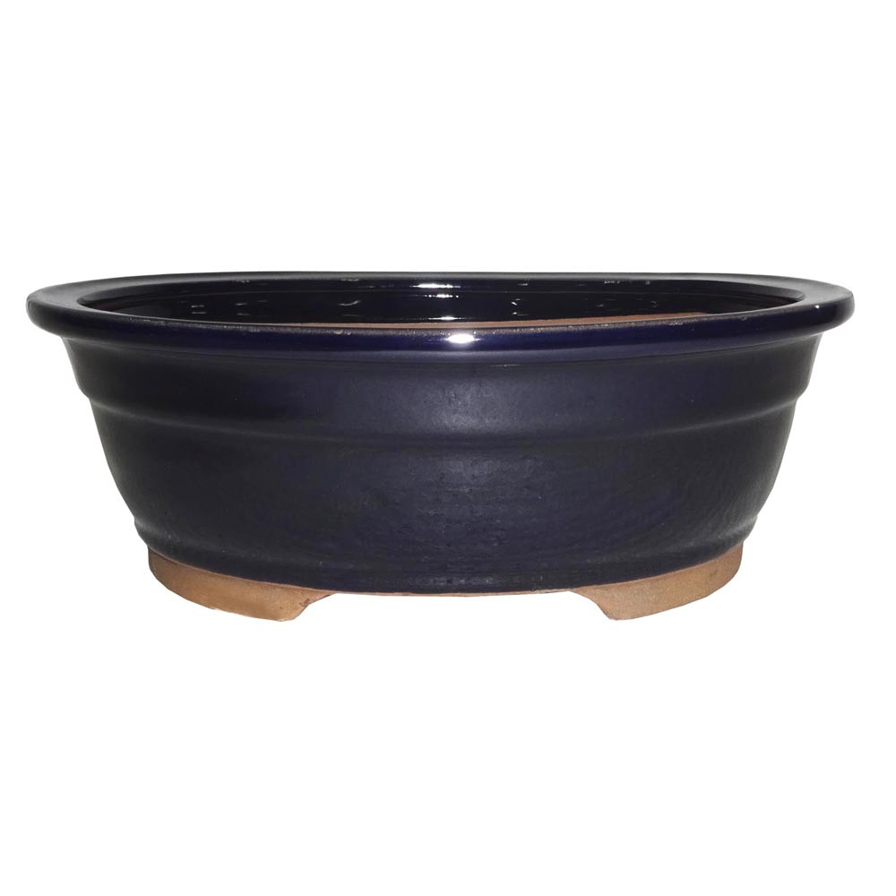 a black bowl with a stand