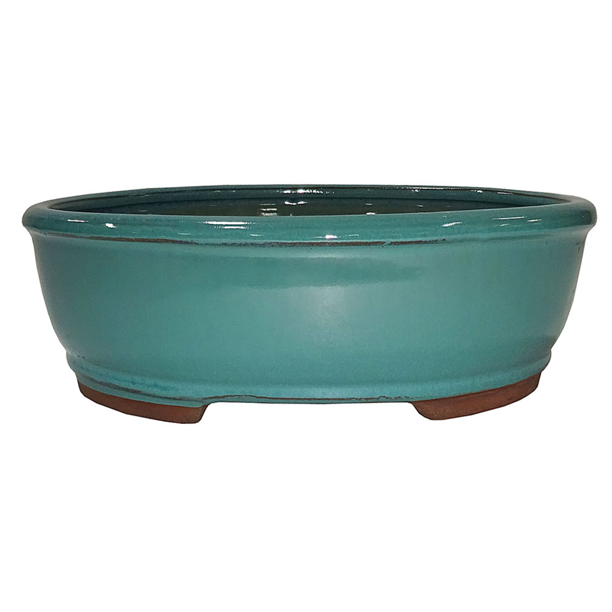 Deep oval handmade Ceramic Bonsai pot