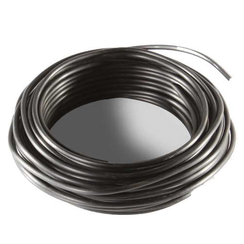 a roll of black wire
