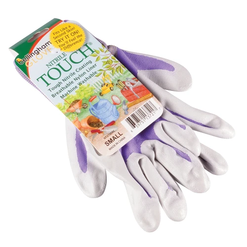 a pair of gloves with a label