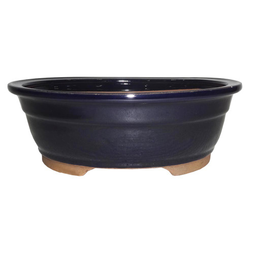 Medium Dark Navy Oval Pot - CGO38-8DN