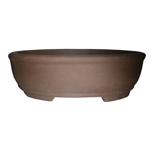 a brown bowl with a white background