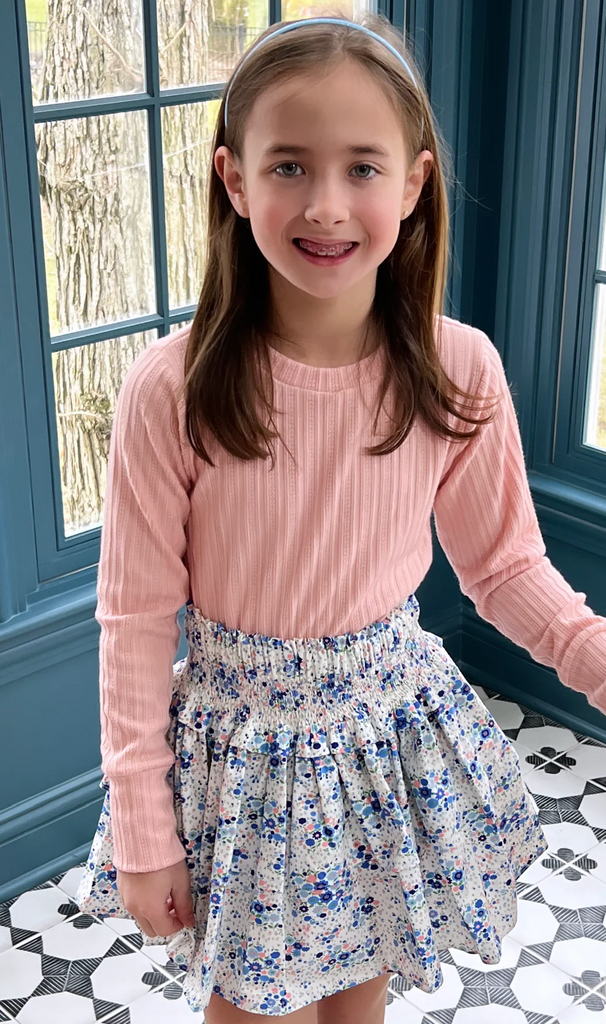 Cable Knit Top - Pink