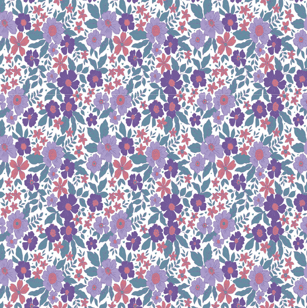 Berkeley Girls Shirt Dress - Blackberry Floral