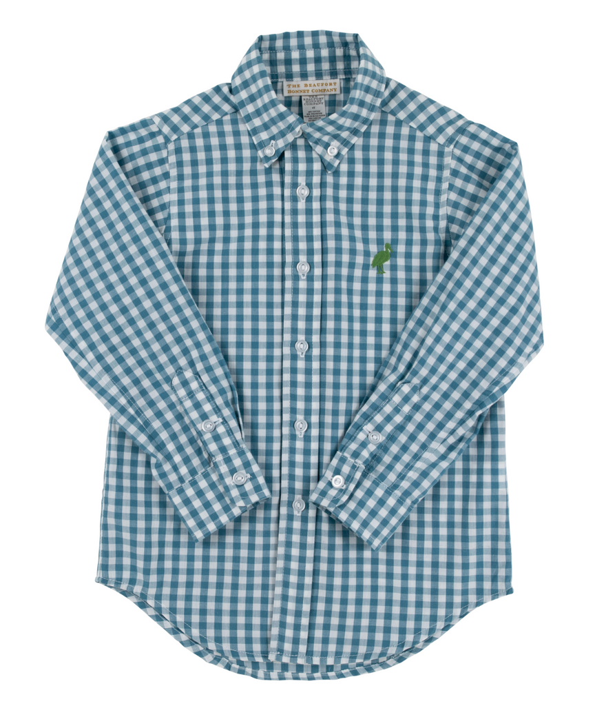 Dean's List Dress Shirt - Barnsley Blue Gingham