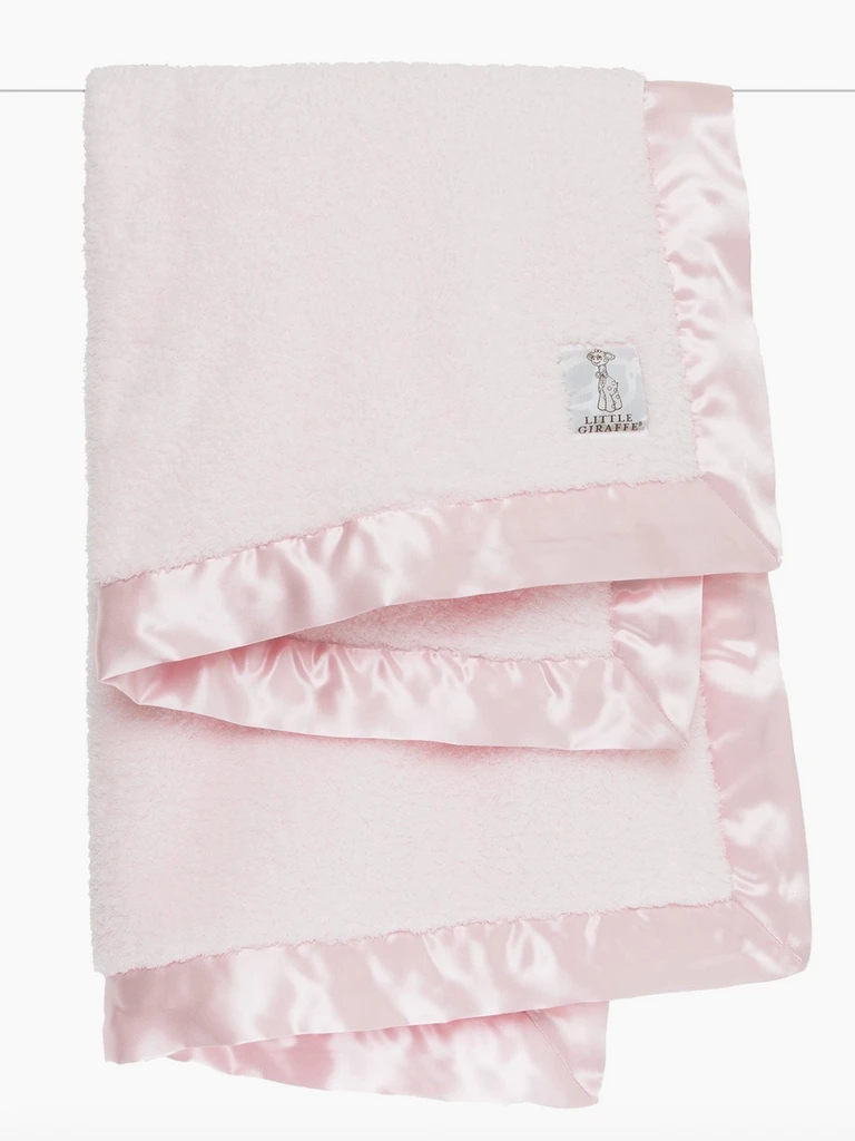 Chenille Baby Blanket Pink
