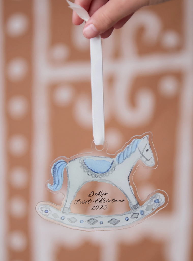 Baby's First Christmas Ornament - Blue
