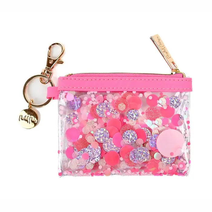 Pink Party Wallet Keychain