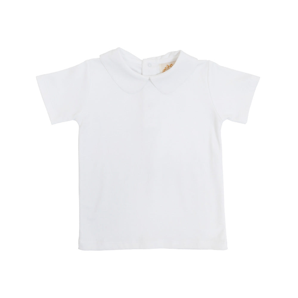 Peter Pan Pima Short Sleeve Shirt - Worth Ave White