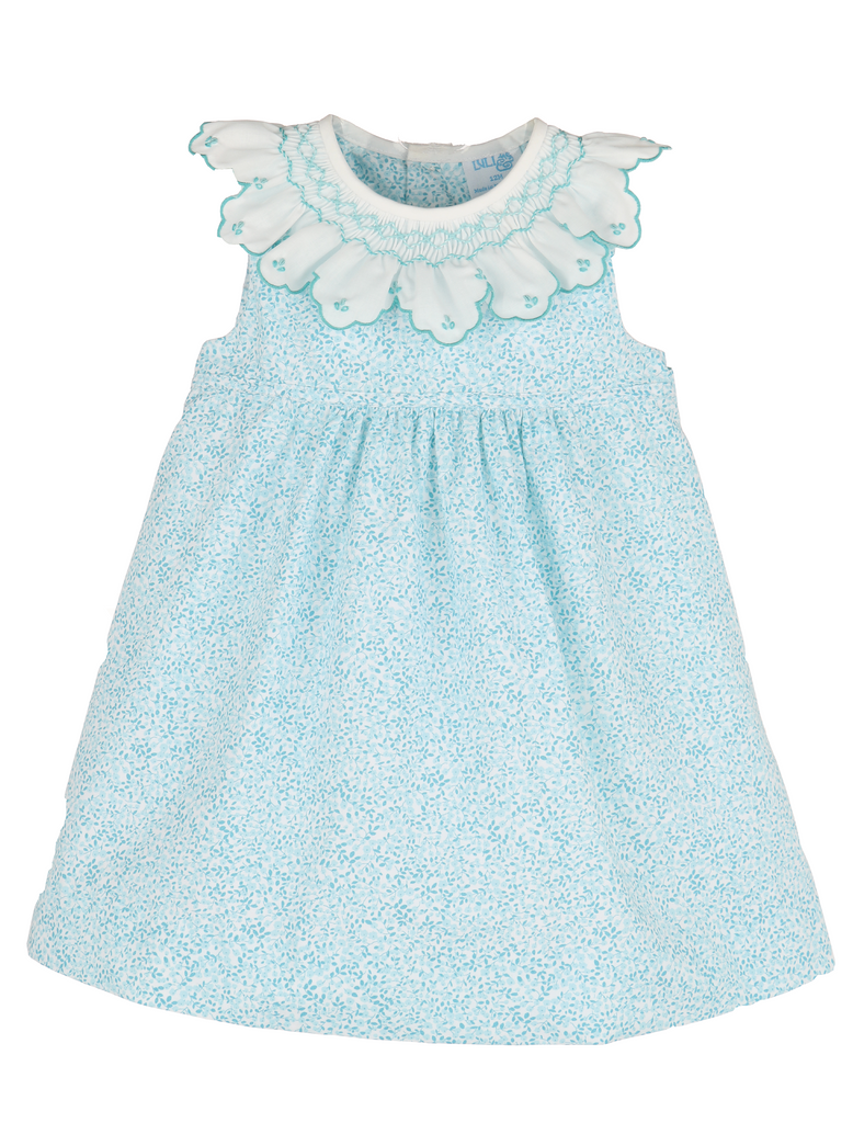 Turquoise Mini Print Dress