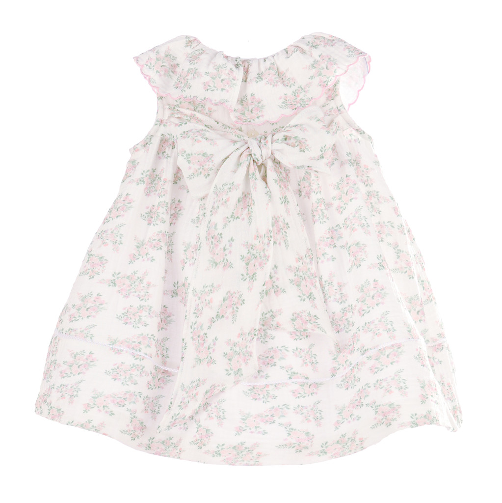 Floral Bluffs Ruffle Dress Pink