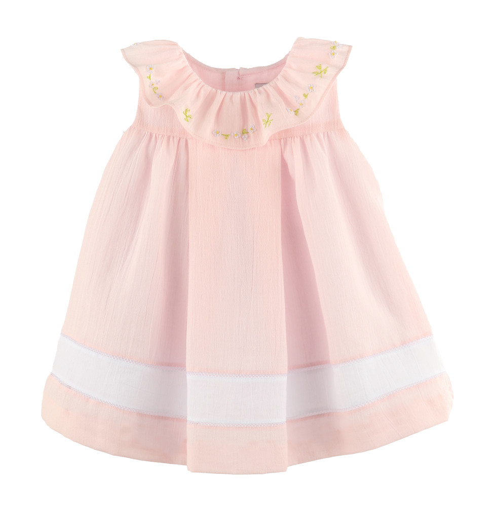 Daisy Chain Ruffle Dress Pink