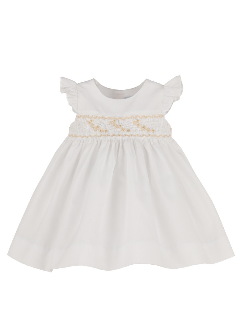 Combo Smock Batista Dress Beige