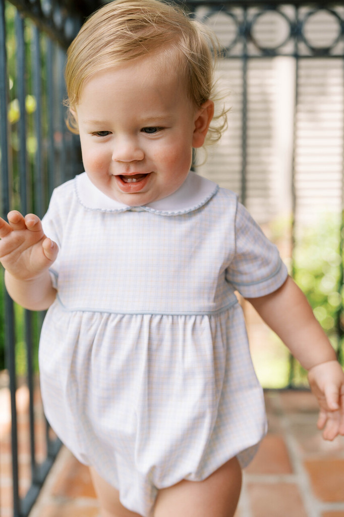 Baby Bea Bubble - Cornflower Check