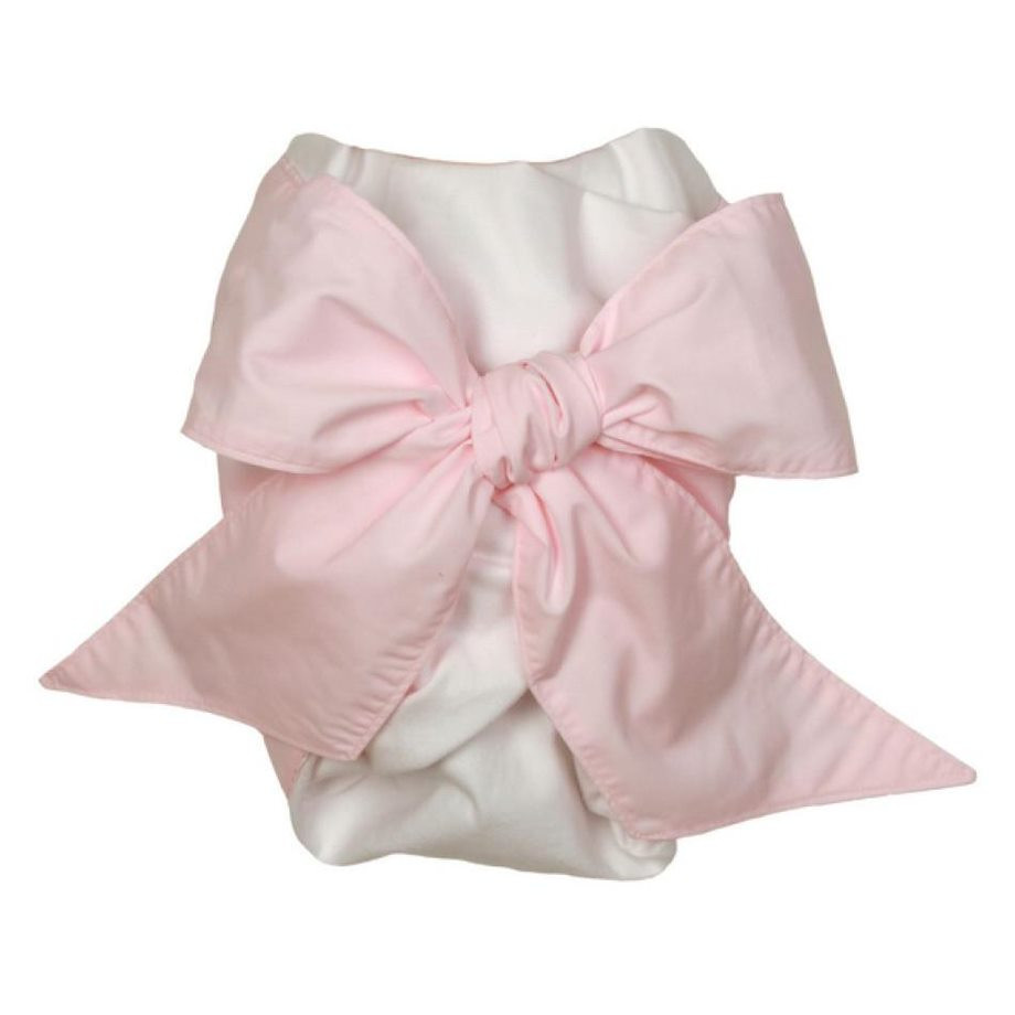 Bow Swaddle Broadcloth - Palm Beach Pink