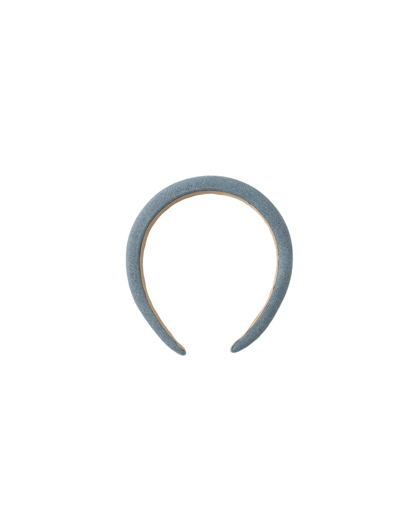 Padded Headband - Washed Blue