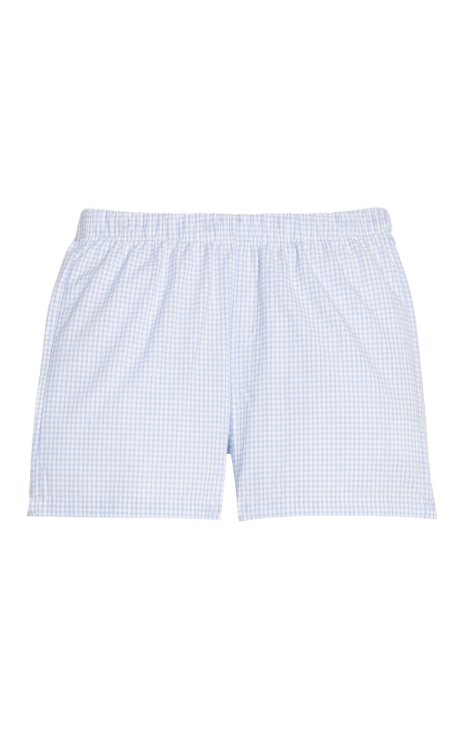 Basic Short - Light Blue Seersucker Gingham