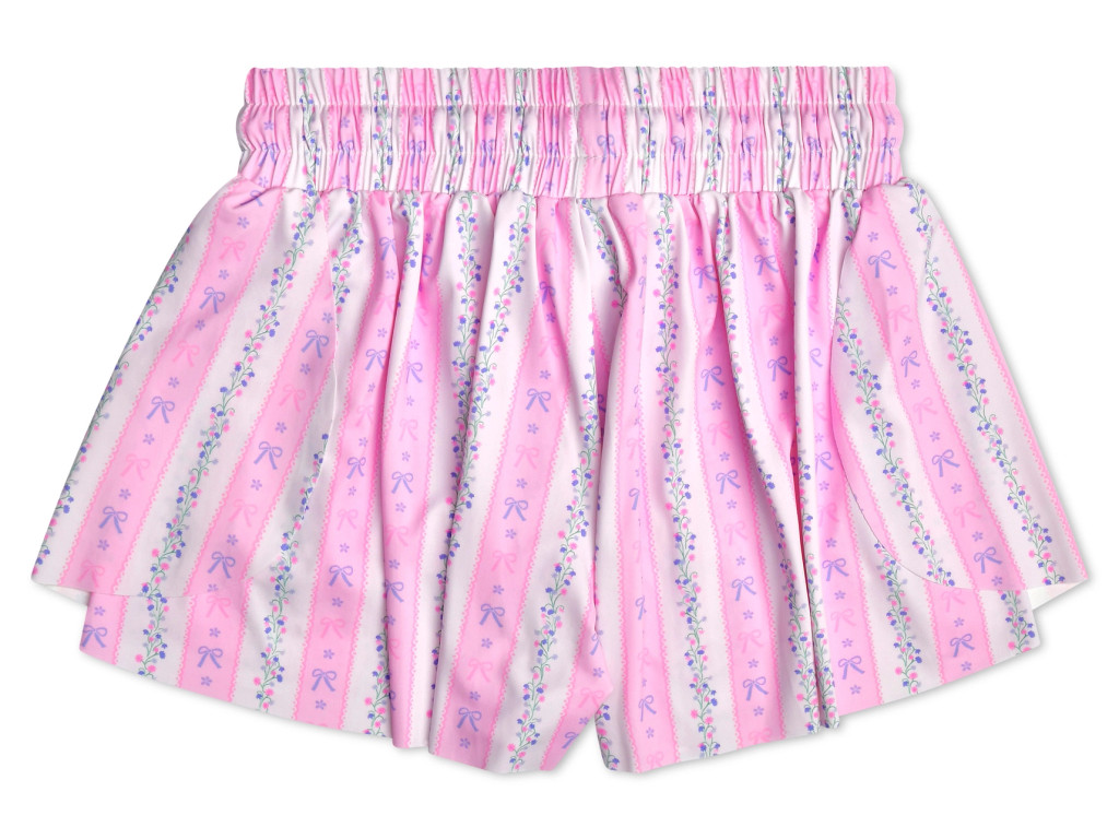 Floral Stripes Butterfly Shorts