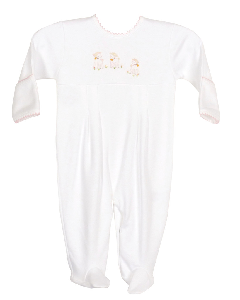 Lambikins Footed Pajamas - Pink