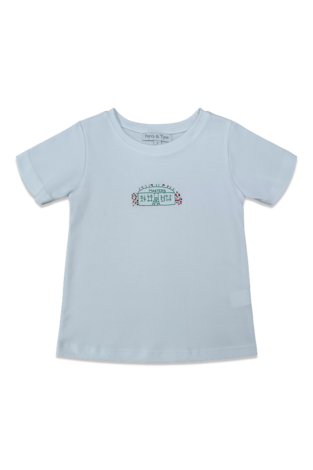Short Sleeve Embroidered Tee - Bermuda Stripe with Golf