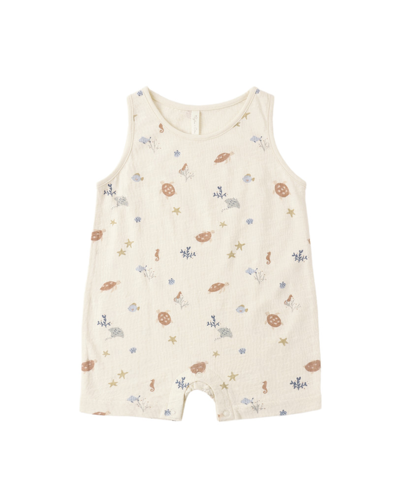 Sleeveless One Piece - Aquatic