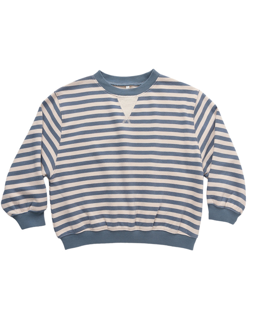 Oversized Crew - Marine Stripe