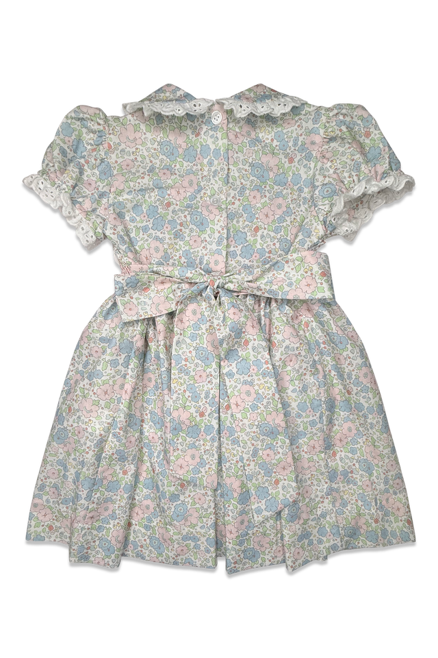 Short Sleeve Smocked Day Dress - Lynwood Floral